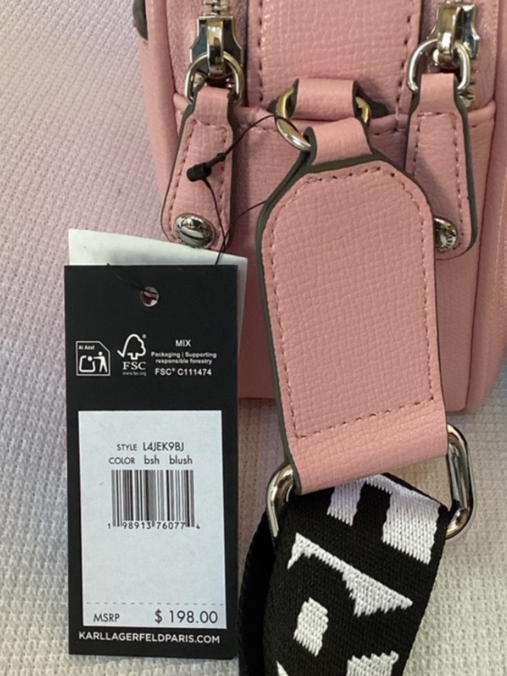 Karl Lagerfeld Pink Crossbody Bag - Picture 16 of 16